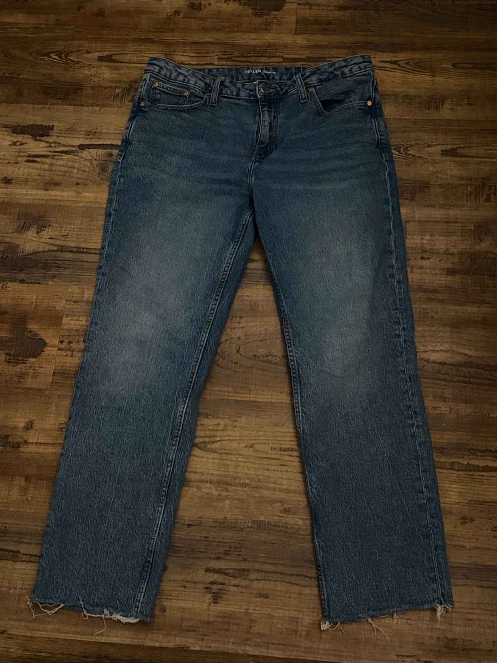 Women’s Straight-Leg Jeans in Washed Blue